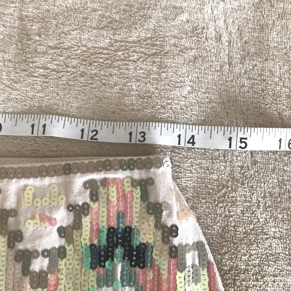 ***SOLD***Express Multicolor Sequin Mini Skirt - Size XS - Picture 6 of 9